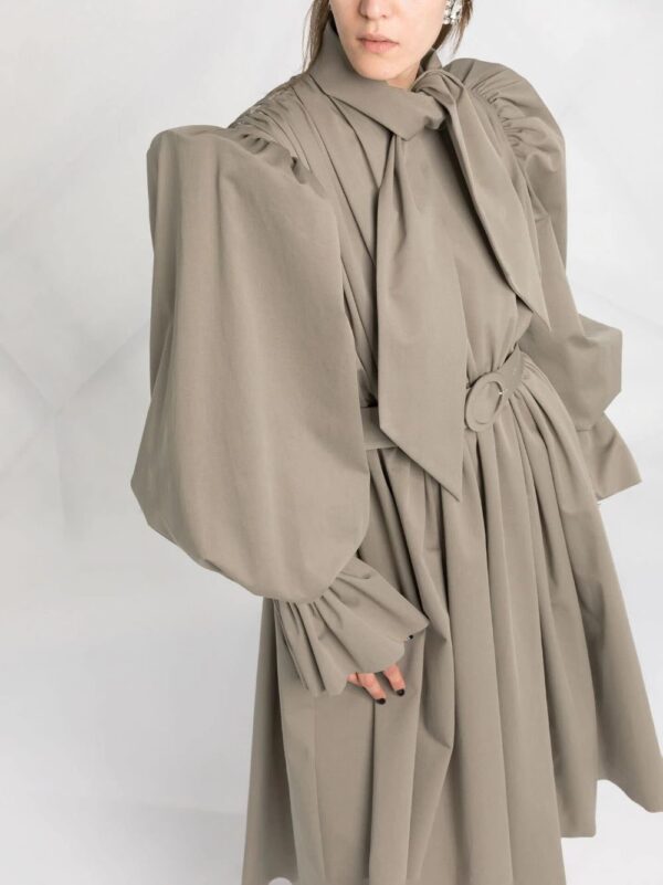 Balenciaga  trench coat-style midi dress - Image 3
