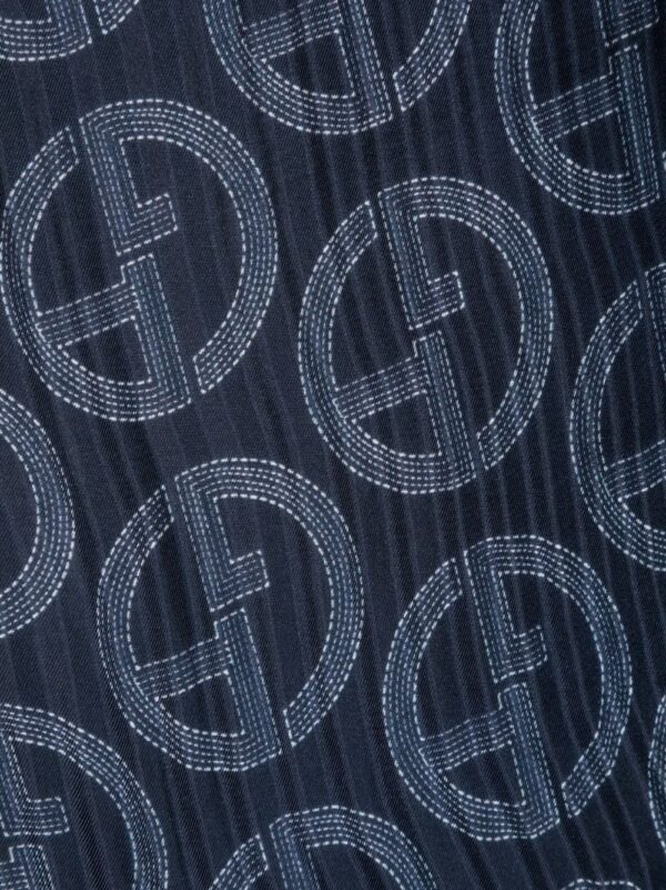 Giorgio Armani  monogram-print silk scarf - Image 2
