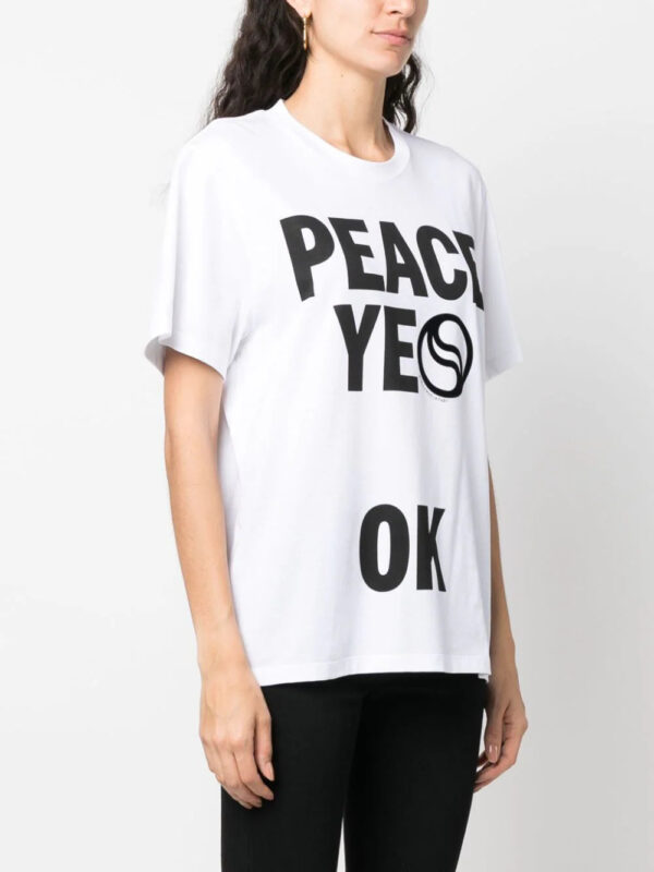 Stella McCartney  slogan-print cotton T-shirt - Image 3