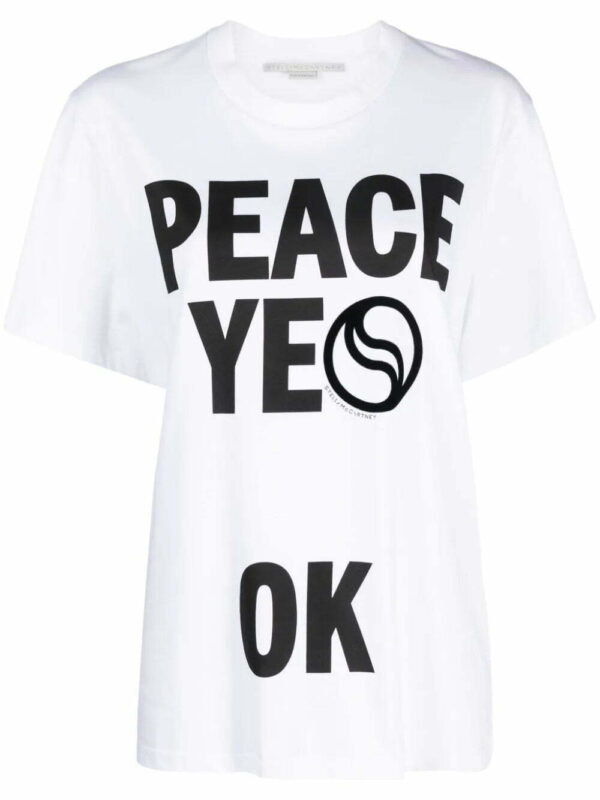 Stella McCartney  slogan-print cotton T-shirt