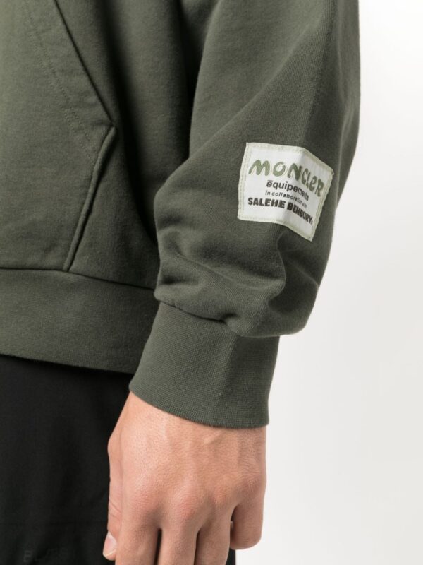 Moncler x Salehe Bembury logo-print hoodie - Image 5