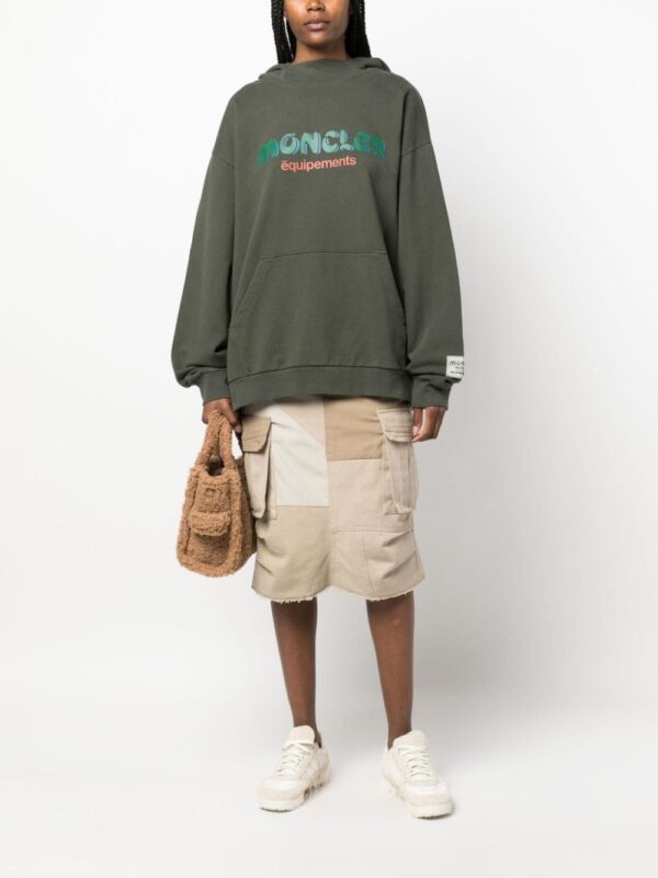 Moncler x Salehe Bembury logo-print hoodie - Image 3