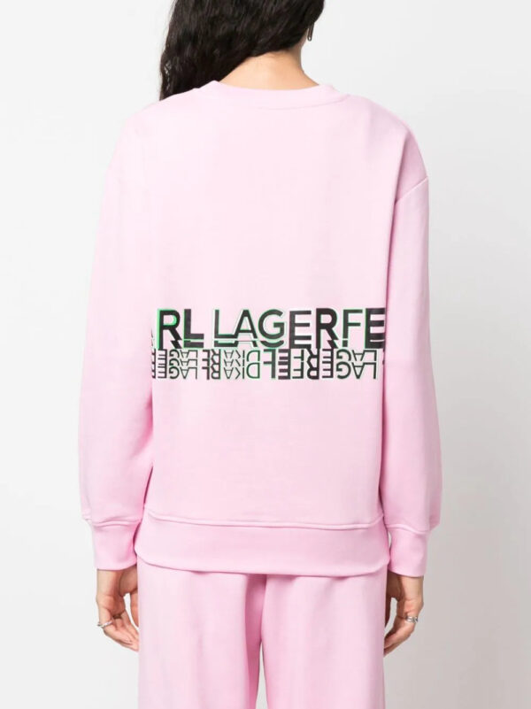 Karl Lagerfeld  logo-print crew-neck sweatshirt - Image 4