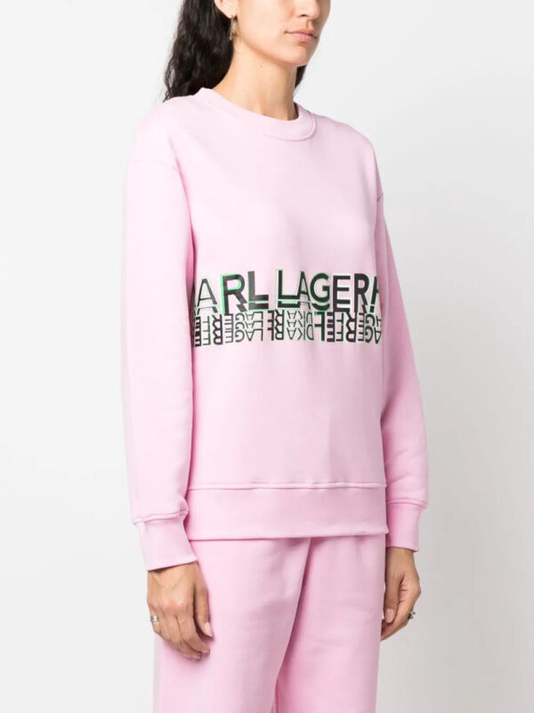 Karl Lagerfeld  logo-print crew-neck sweatshirt - Image 3