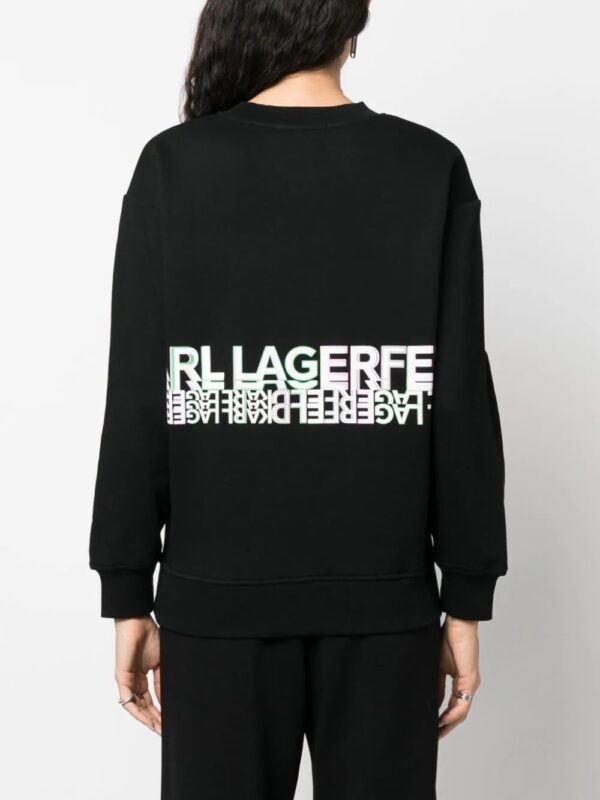Karl Lagerfeld  logo-print crew-neck sweatshirt - Image 4