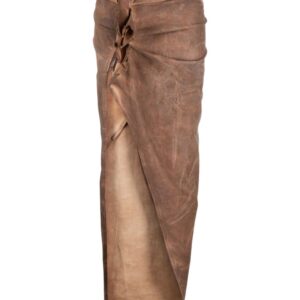 Rick Owens DRKSHDW  Edfu asymmetric maxi skirt