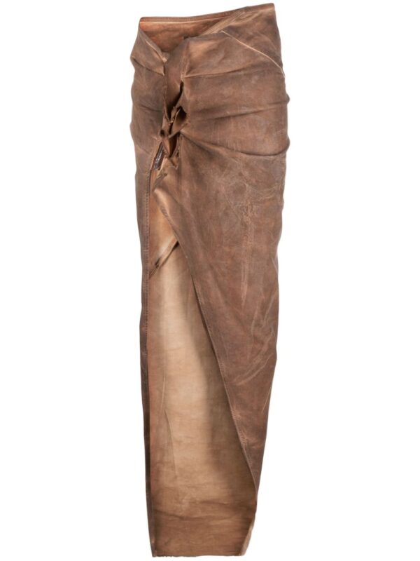 Rick Owens DRKSHDW  Edfu asymmetric maxi skirt