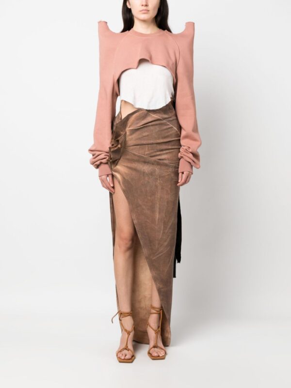 Rick Owens DRKSHDW  Edfu asymmetric maxi skirt - Image 2
