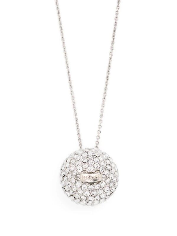 Versace  crystal-sphere Medusa necklace