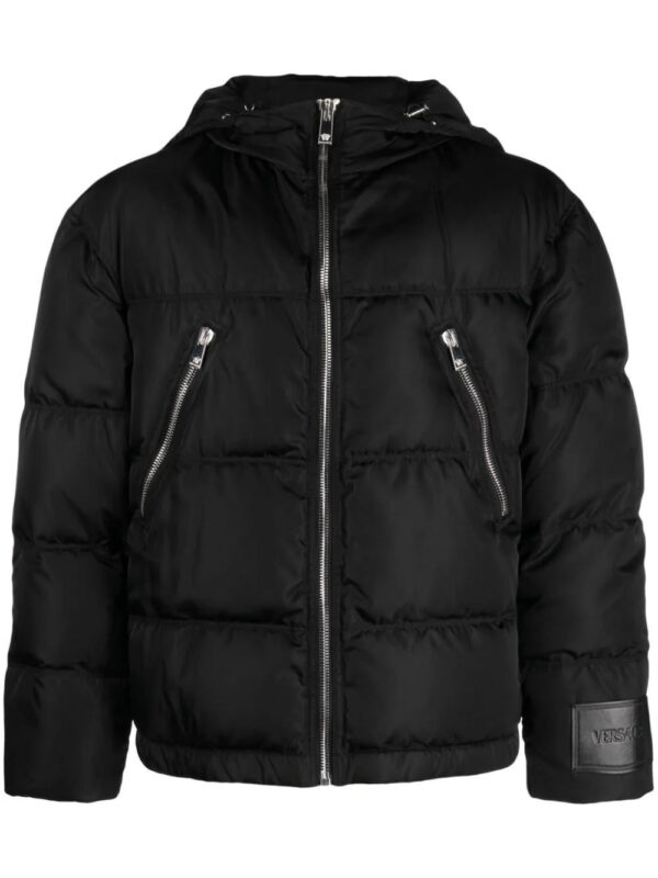 Versace  zip-detail puffer jacket