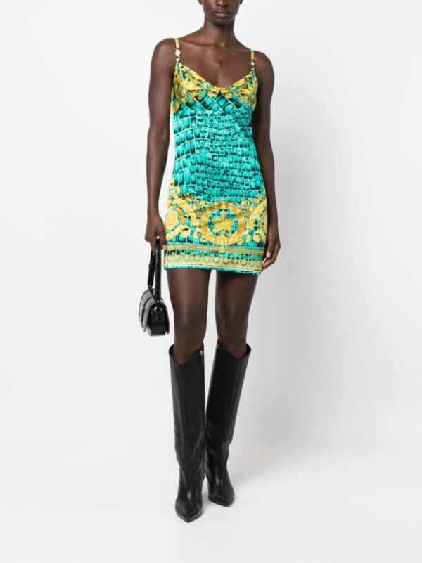Versace Baroccodile Medusa '95 minidress - Image 2