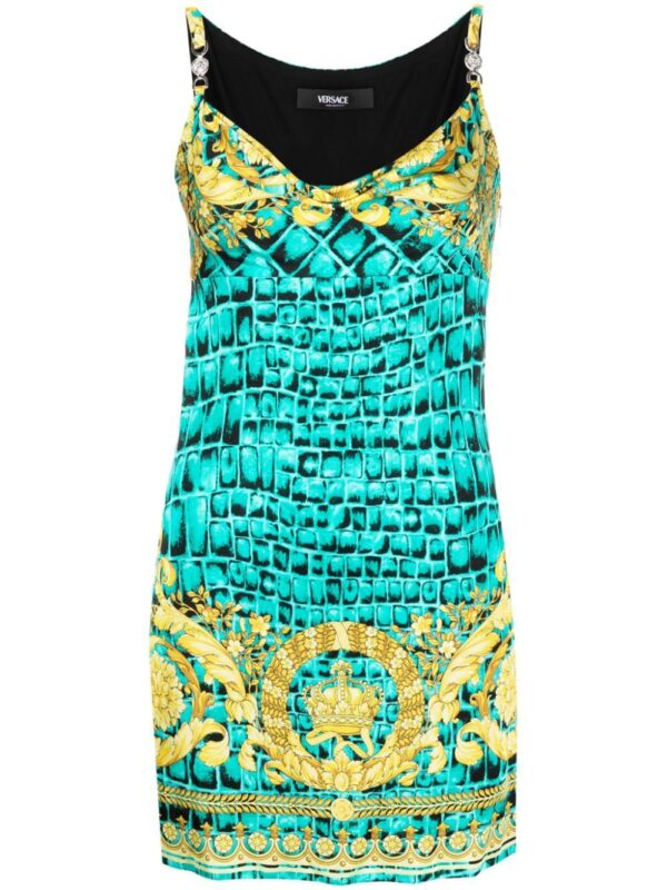 Versace Baroccodile Medusa '95 minidress
