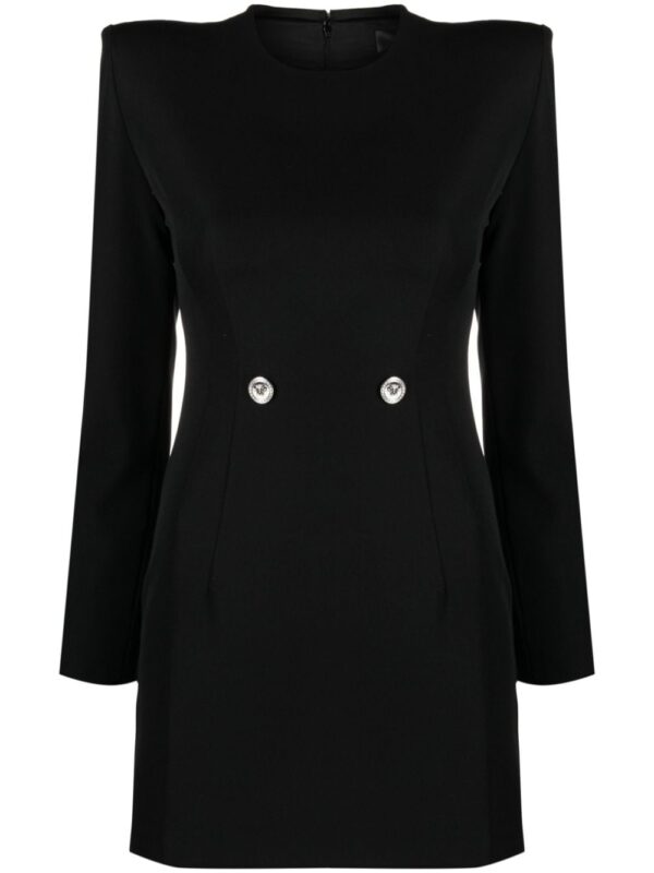 Versace Hourglass grain-de-poudre minidress