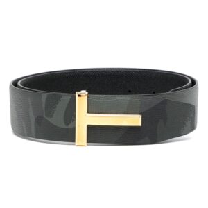 Louis Vuitton T Icon camouflage-print leather belt