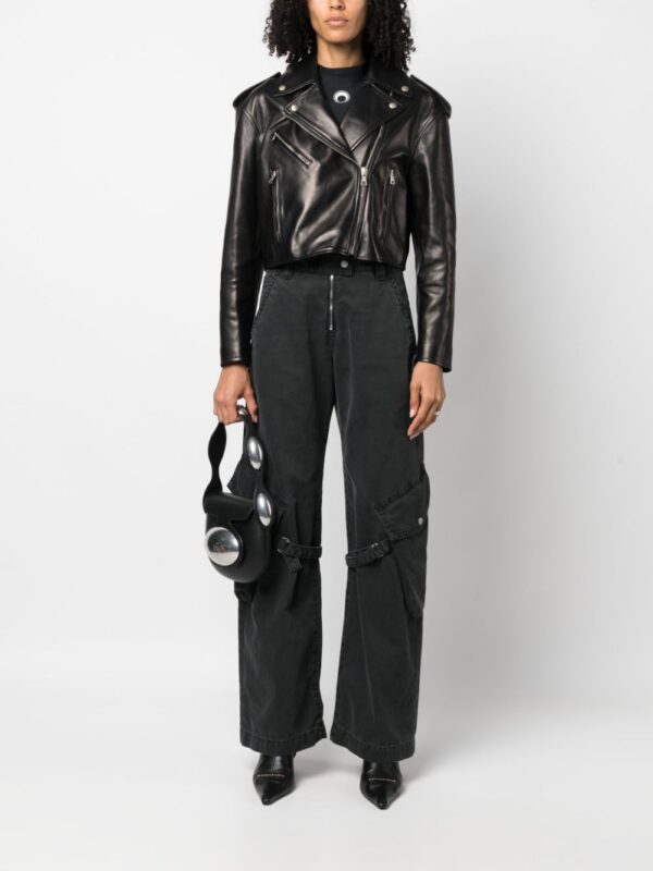 Palm Angels  zip-up leather jacket - Image 2