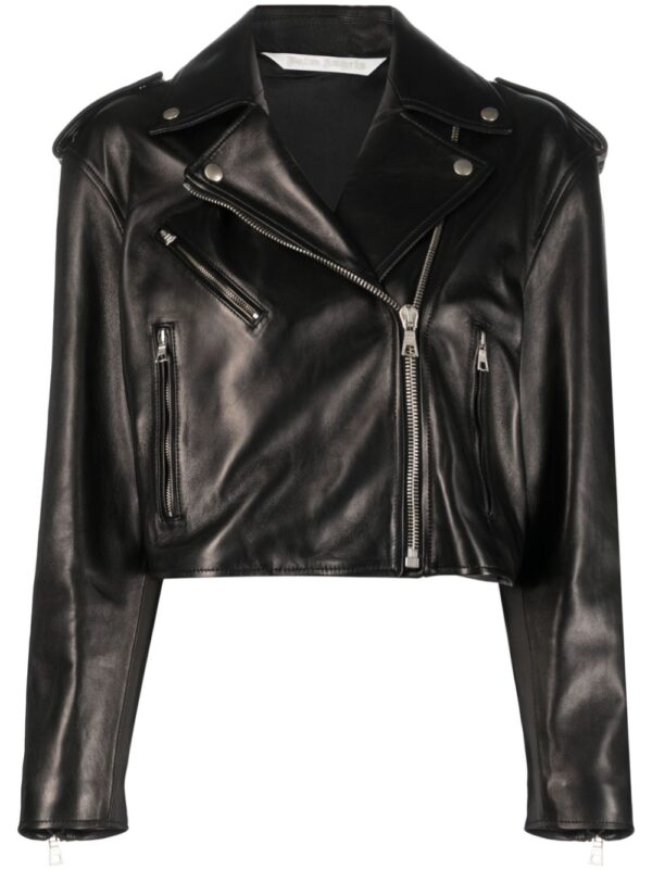 Palm Angels  zip-up leather jacket