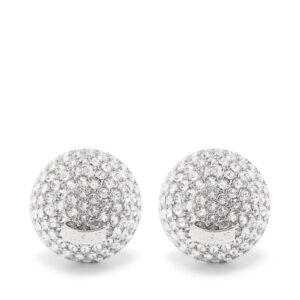 Versace  Sphere crystal earrings