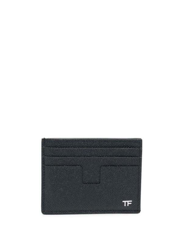 TOM FORD logo grained-leather cardholder