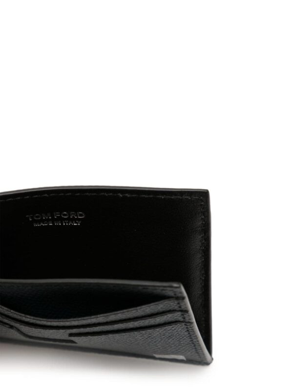 TOM FORD logo grained-leather cardholder - Image 3