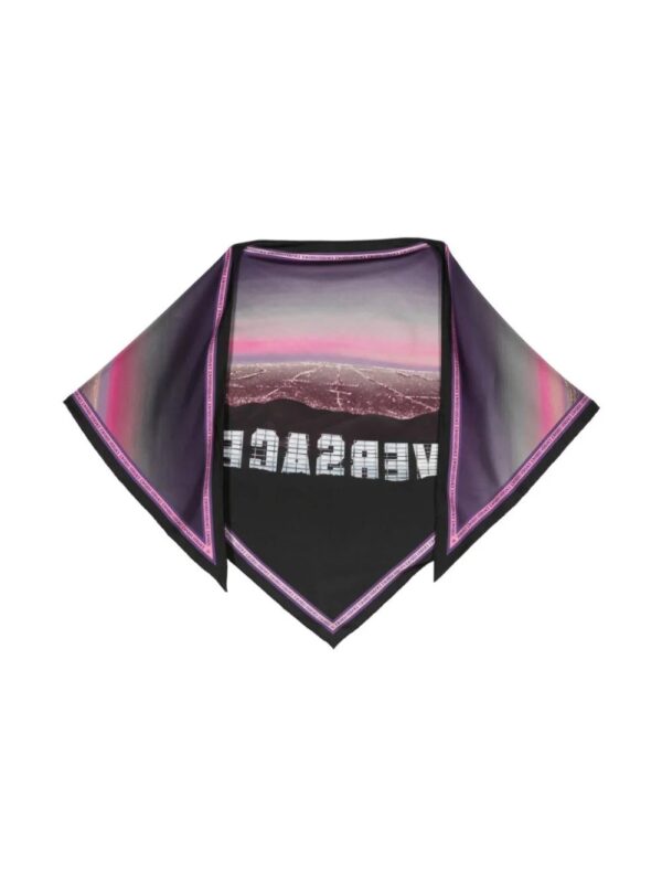 Versace  graphic-print silk scarf