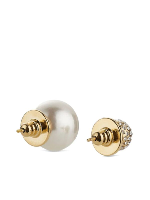 Jimmy Choo  Auri logo-embellished stud earrings - Image 4