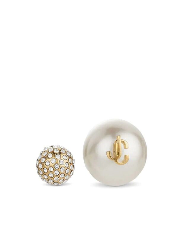 Jimmy Choo  Auri logo-embellished stud earrings