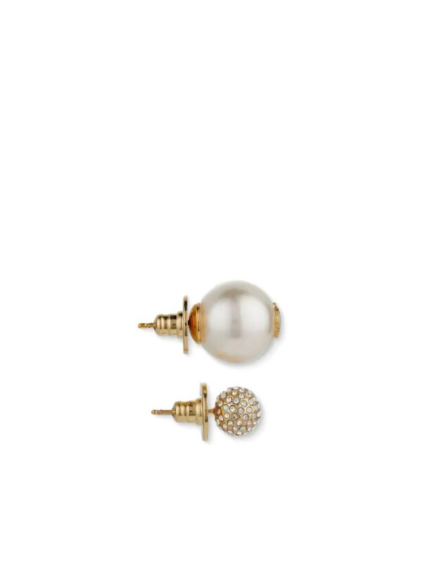 Jimmy Choo  Auri logo-embellished stud earrings - Image 3