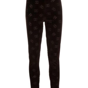Dolce & Gabbana  logo-debossed cotton leggings