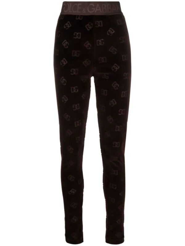 Dolce & Gabbana  logo-debossed cotton leggings