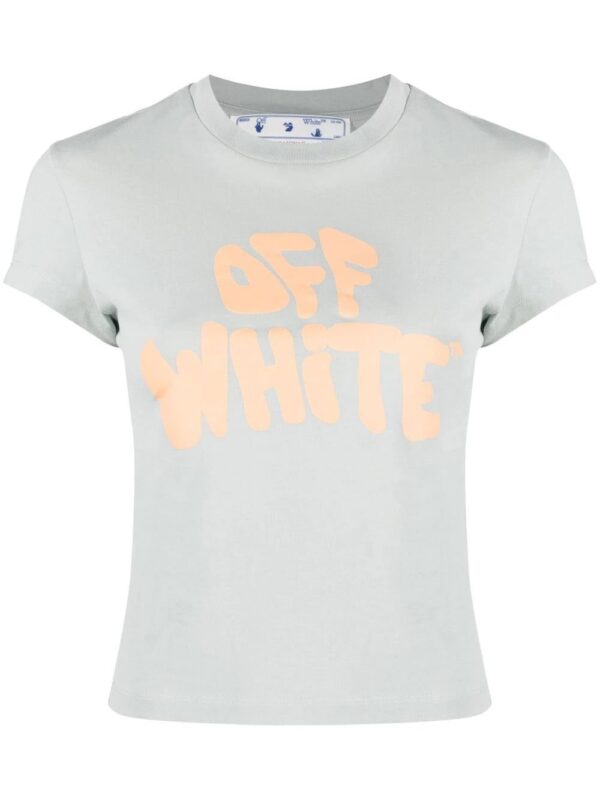 Off-White  logo-print cotton T-shirt