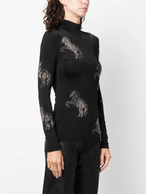 Stella McCartney  stud-embellished horse-motif top - Image 3