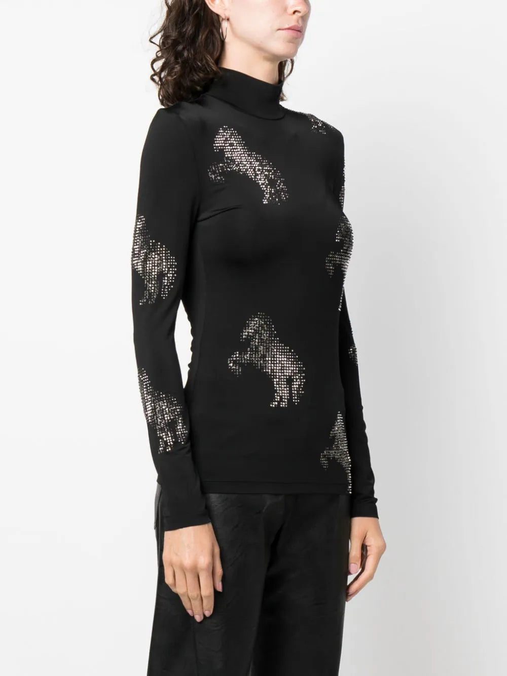 Stella McCartney  stud-embellished horse-motif top - Image 3