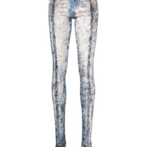 Diesel  P-Kolvet crushed-velvet leggings