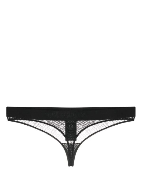 Palm Angels  logo-waistband lace thong