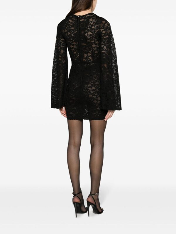 Dolce & Gabbana wide-sleeve lace minidress - Image 4