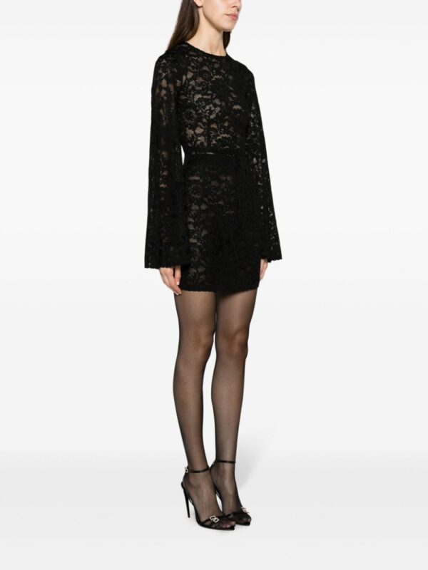 Dolce & Gabbana wide-sleeve lace minidress - Image 3