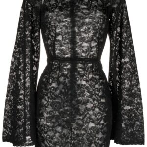 Dolce & Gabbana wide-sleeve lace minidress