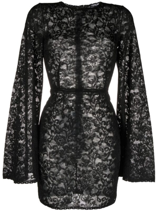 Dolce & Gabbana wide-sleeve lace minidress