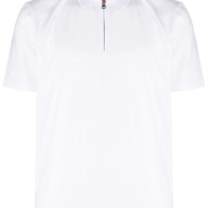 HUGO  half-zip cotton-blend polo shirt
