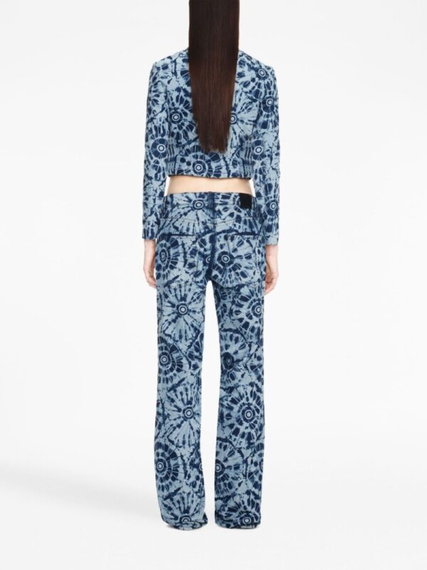 Off-White  tie-dye zipped denim jacket - Image 3