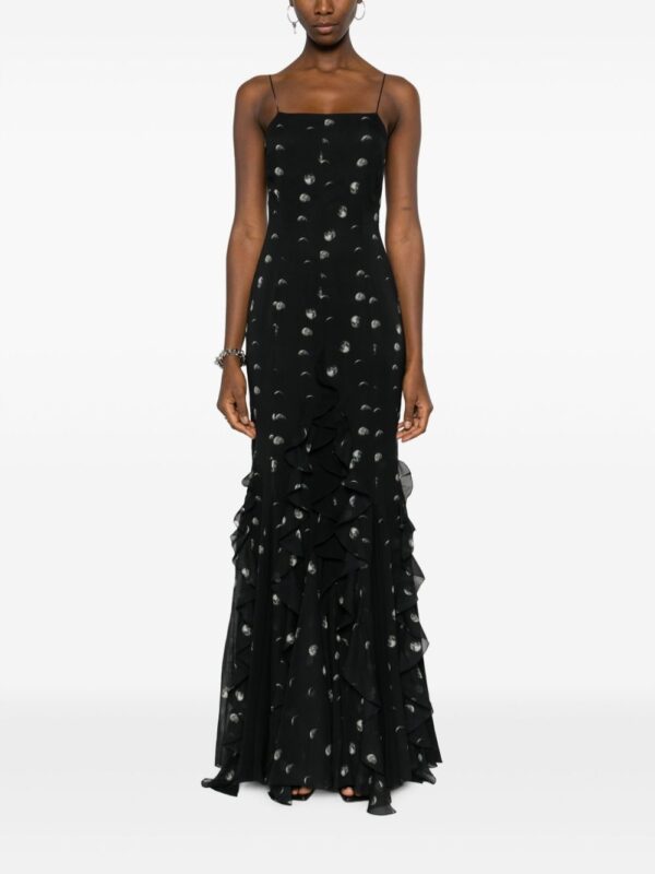 Off-White Moon-print ruffled maxi dress - Image 3