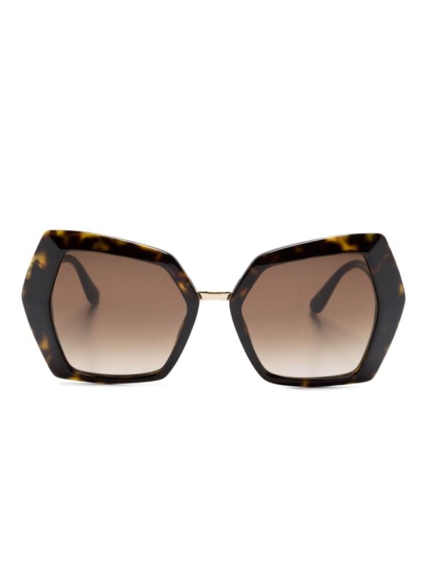 Dolce & Gabbana Eyewear tortoiseshell-effect butterfly-frame sunglasses