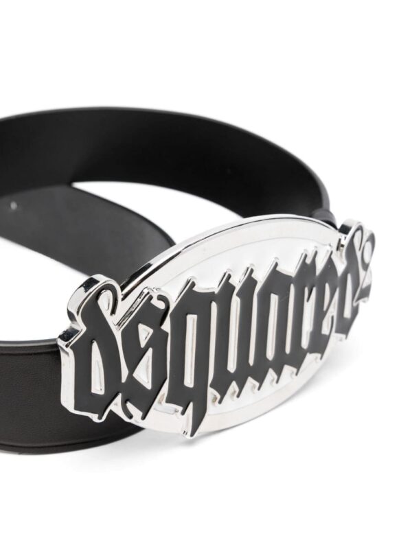 Louis Vuitton Gothic logo-buckle leather belt - Image 2