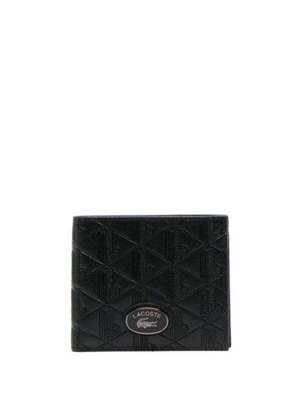 Lacoste logo-plaque leather wallet
