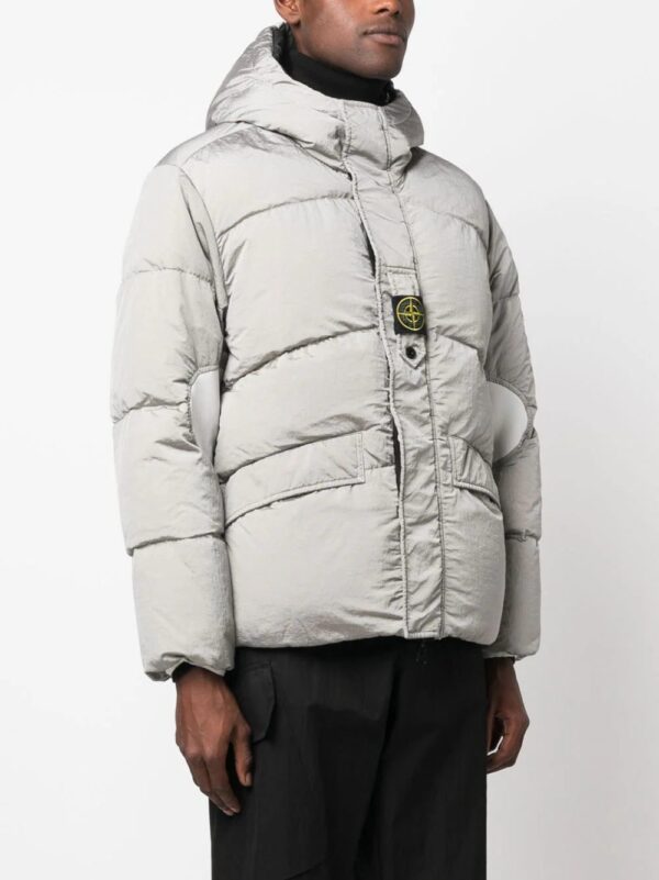 Stone Island  Compass-motif down puffer jacket - Image 3