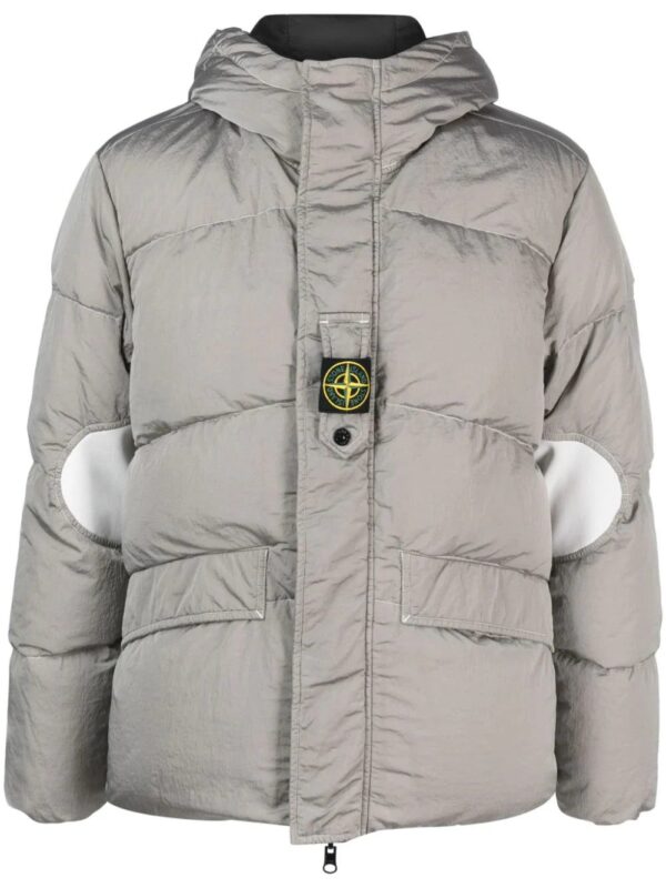 Stone Island  Compass-motif down puffer jacket