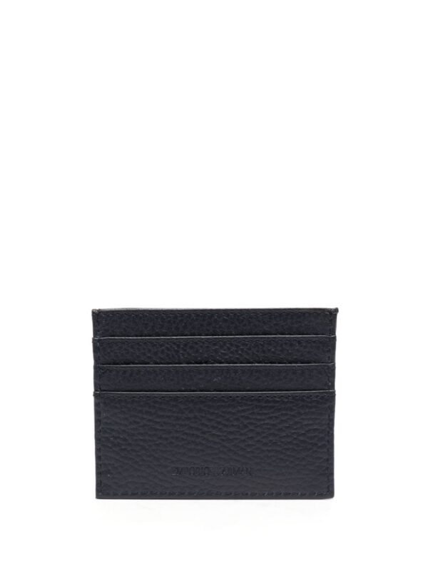 Emporio Armani logo-rubberised leather card holder - Image 2