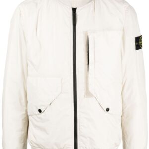 Stone Island  Compass-badge padded bomber jacket
