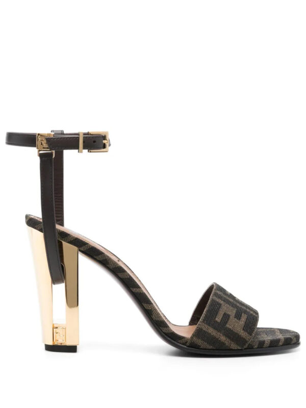 FENDI  Zucca monogram heeled sandals