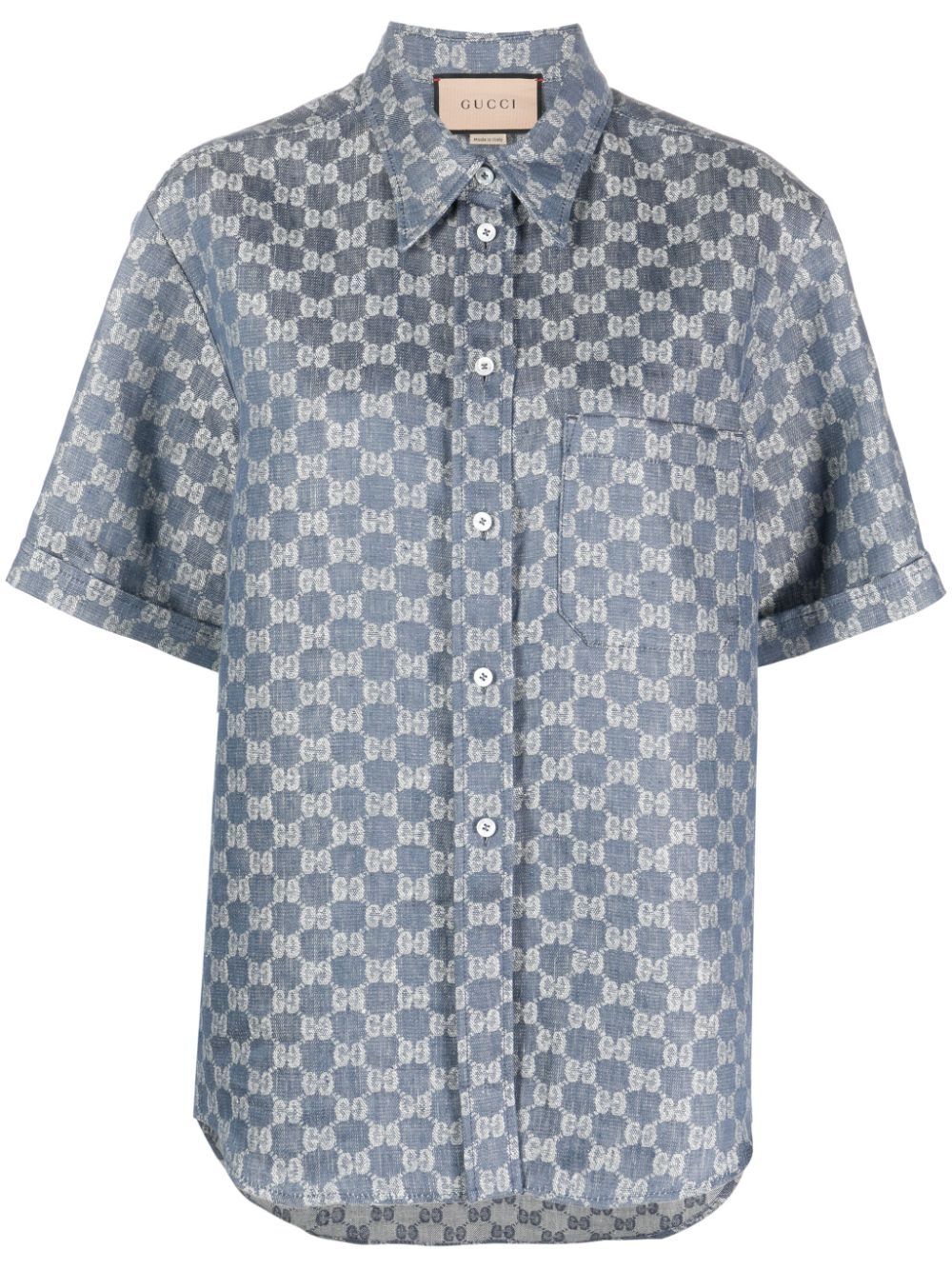 Gucci GG linen jacquard shirt